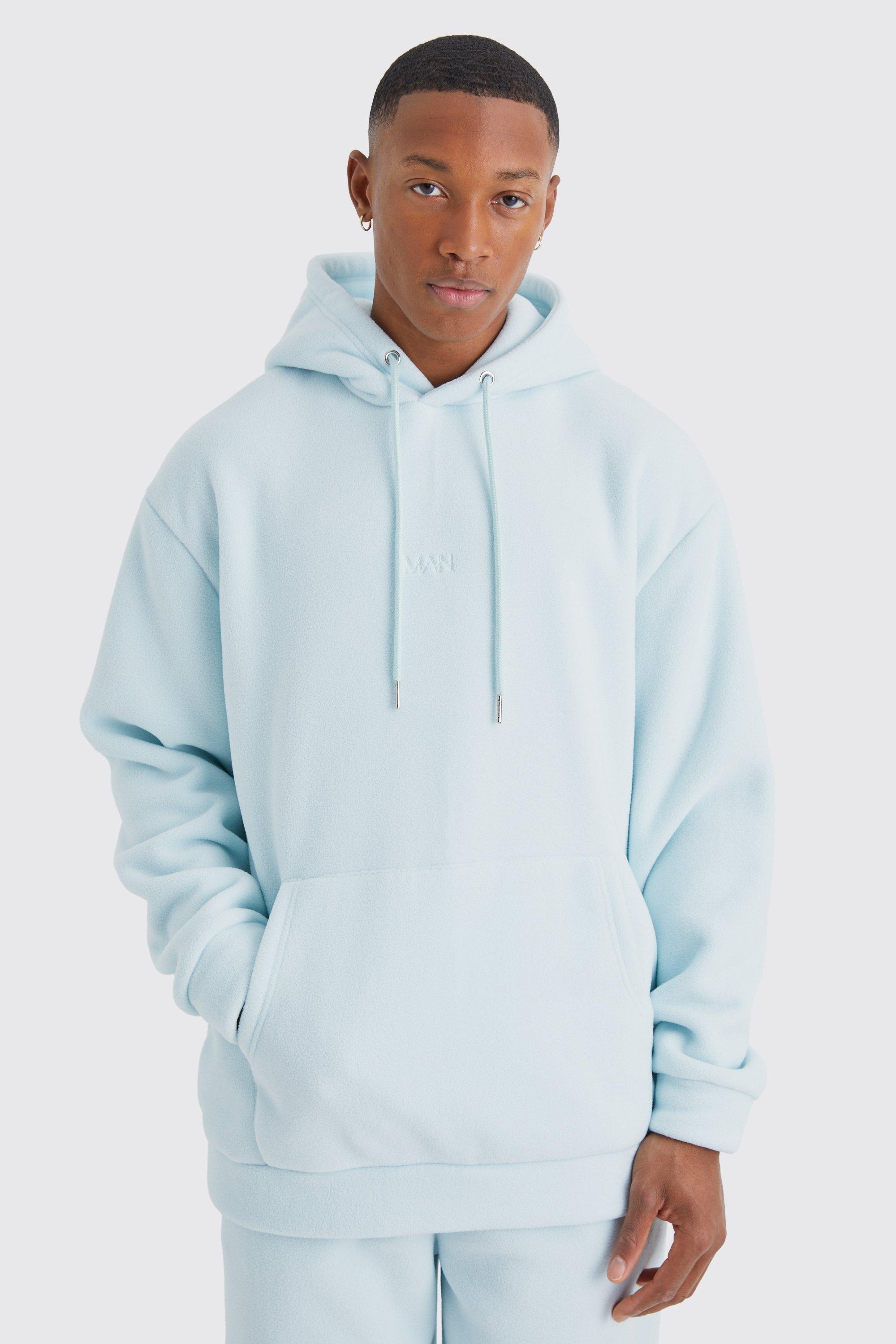 Oversized Bonded Microfleece Man Hoodie